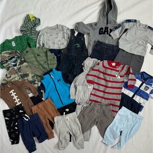 Huge 28 piece Baby Boy's Size 3 6 9 Months Winter Matching Sets Outfits Pants